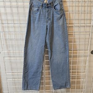 Etica Women's Wide Flare Leg Blue Jeans Size 31